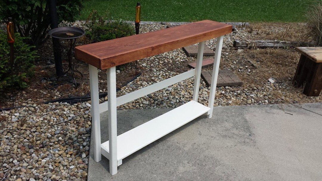 RUSTIC TABLE Entryway Console SOFA Hall Accent Unique Primtiques ...