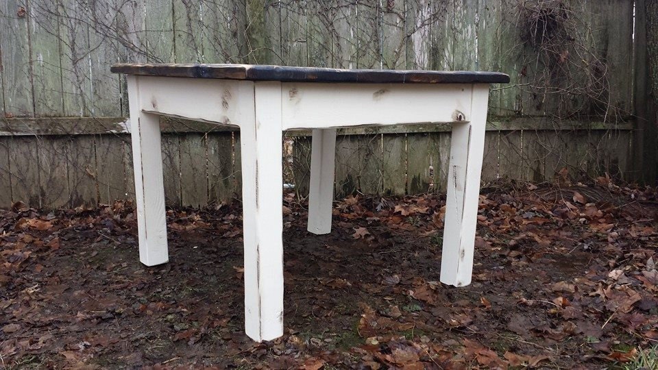 SQUARE FARMHOUSE TABLE Small Kitchen Dining Farm House - Etsy