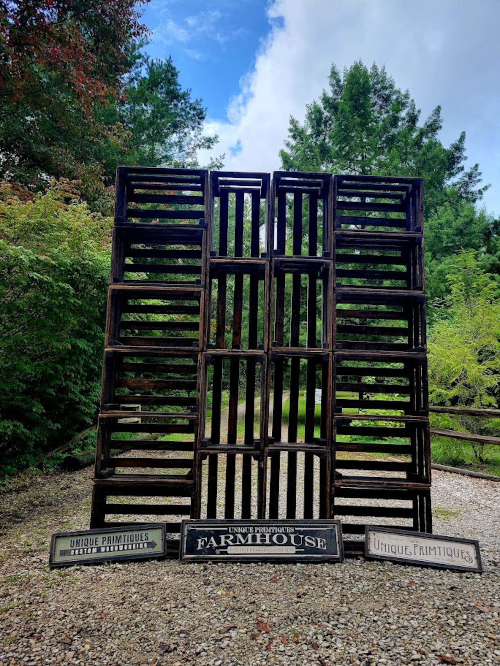 CRATES Rustic BOOKCASE Make Long Tall Narrow Wide WALL Unit Etsy