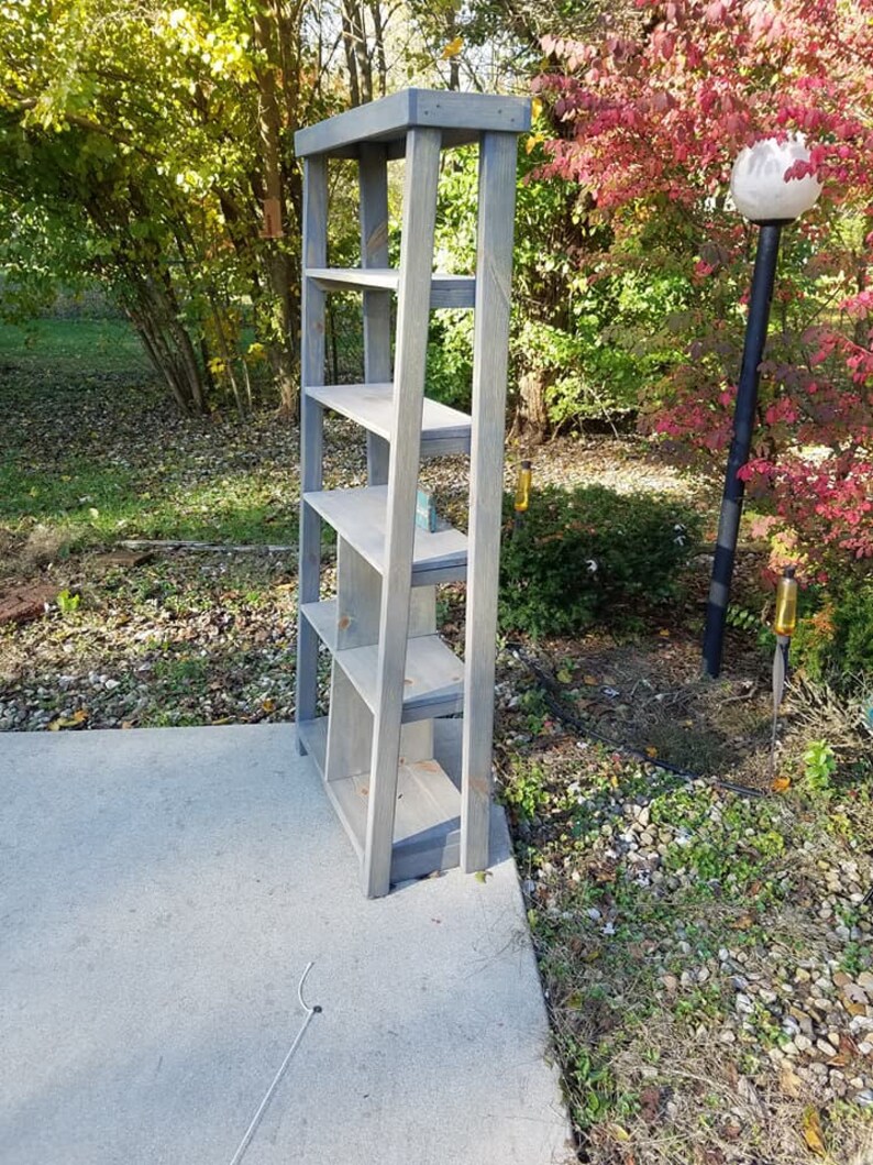 TALL Bookshelf Book Shelf Shelving Storage Reclaimed Wood Etsy