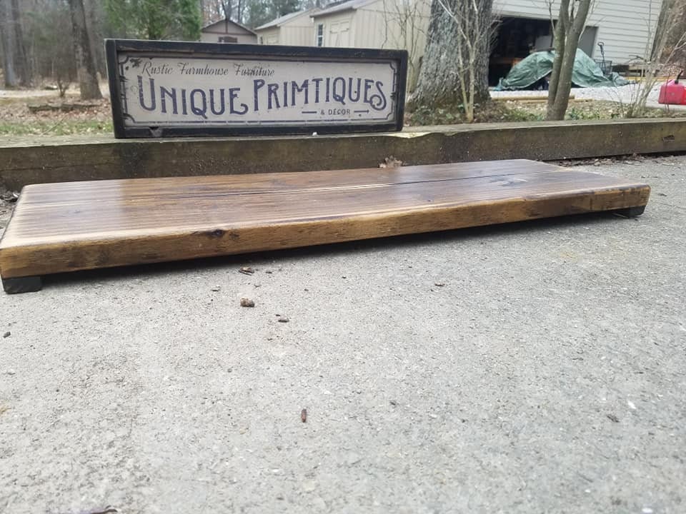 Rustic TABLE RISER Distressed Primitive Computer Monitor | Etsy