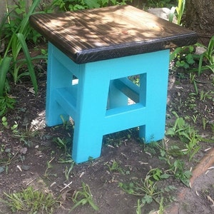 SMALL GARDEN STOOL Rustic Kids Children Rustic Reclaimed Wood - Etsy