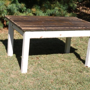 RUSTIC FARMHOUSE TABLE Farm House Dining Country Kitchen Table 40x60x31h Custom Sizes Colors Matching Benches Chairs Available Unique