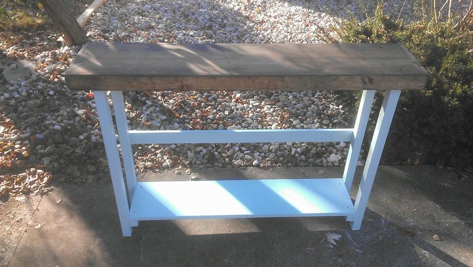 RUSTIC Console TABLE Accent Entryway Sofa Hall Unique Primtiques ...
