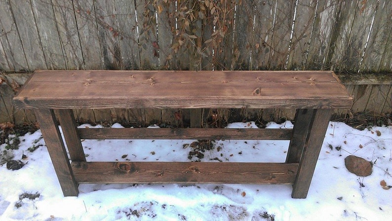 RUSTIC CONSOLE TABLE Sofa Bar Accent Entryway Entry Hall Large Long ...