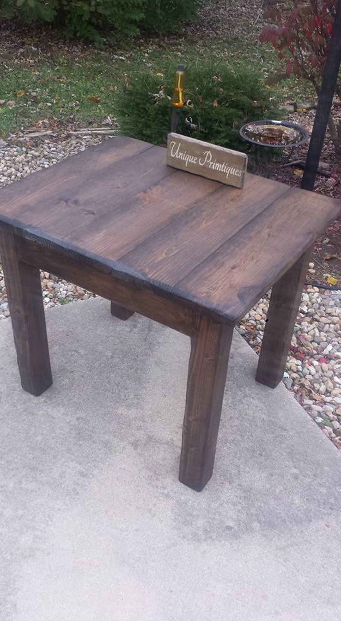 RUSTIC FARMHOUSE TABLE Small Kitchen Dining Country Farm House - Etsy