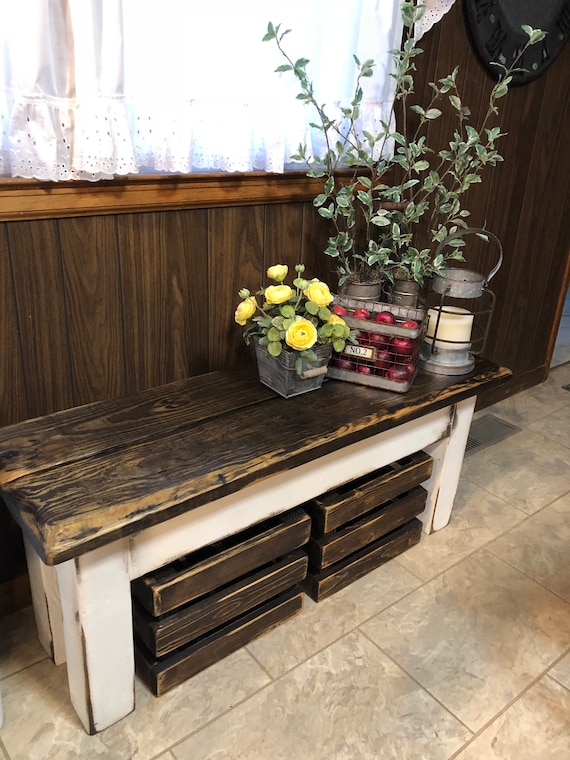 Farm style bench outlet