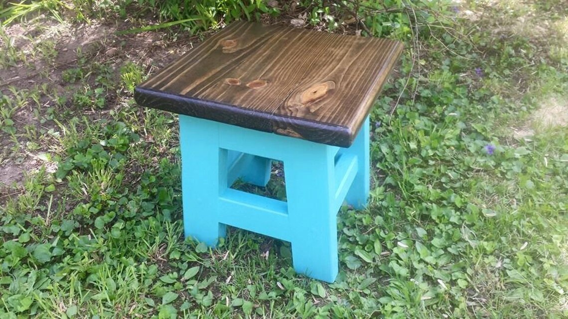 SMALL GARDEN STOOL Rustic Kids Children Rustic Reclaimed Wood | Etsy
