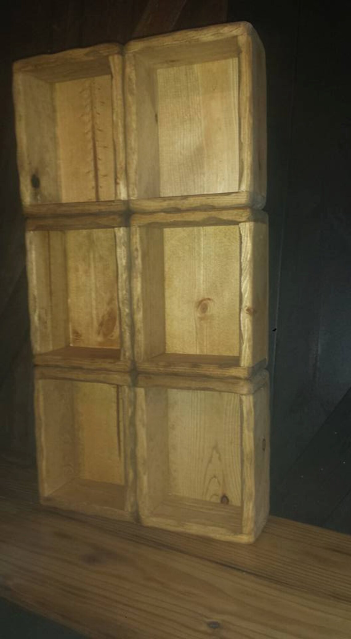 Rustic Reclaimed Wood Tray Box LOT OF SIX Candle Holder Etsy