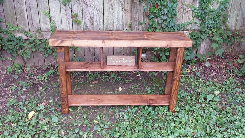RUSTIC CONSOLE TABLE Sofa Entryway Entry Hall Table - Etsy