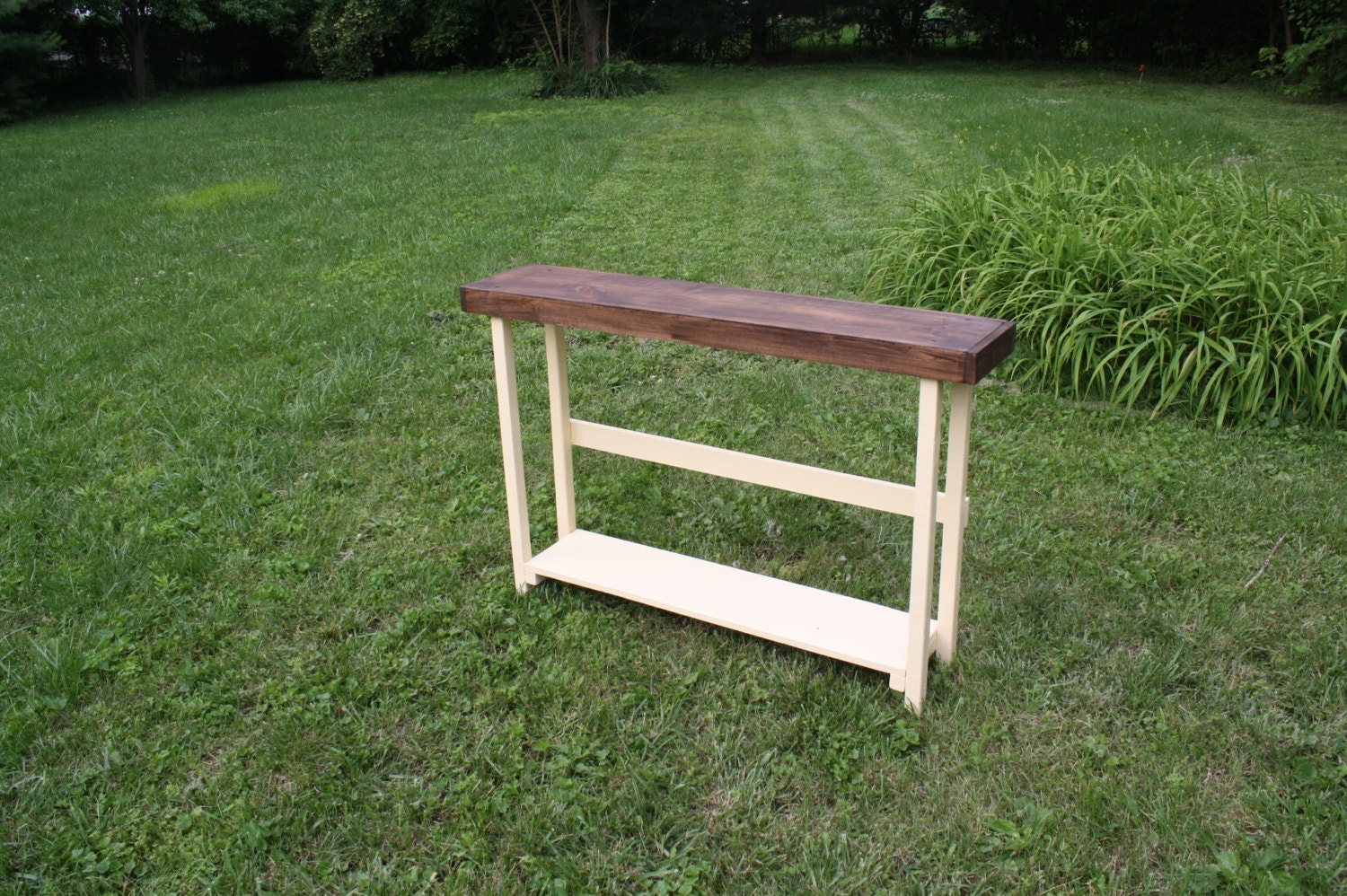 CONSOLE Sofa TABLE Rustic Entryway Accent Unique Primtiques | Etsy