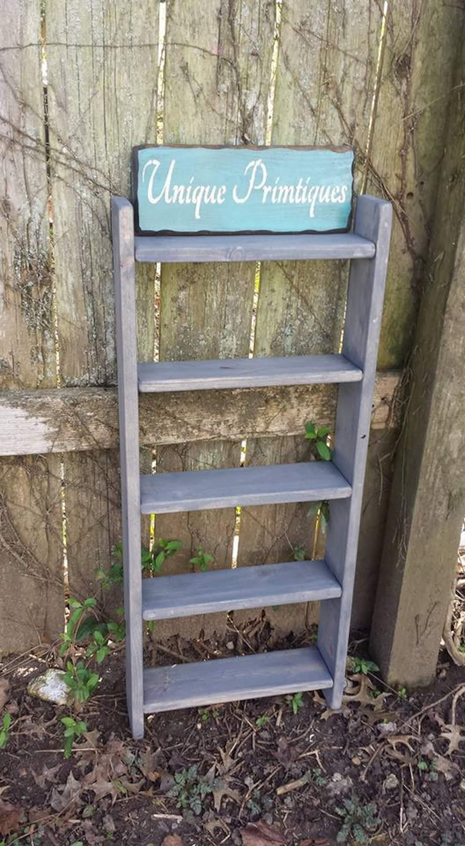 Fire Engine RED Ladder Shelf Home Wall Decor Custom Sizes Etsy