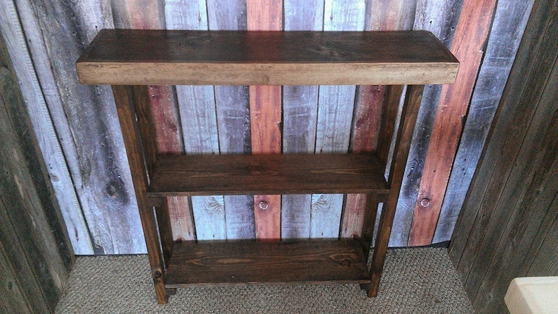 Unique Primtiques Dark Walnut Stained Sofa Console Entry Hall Accent ...