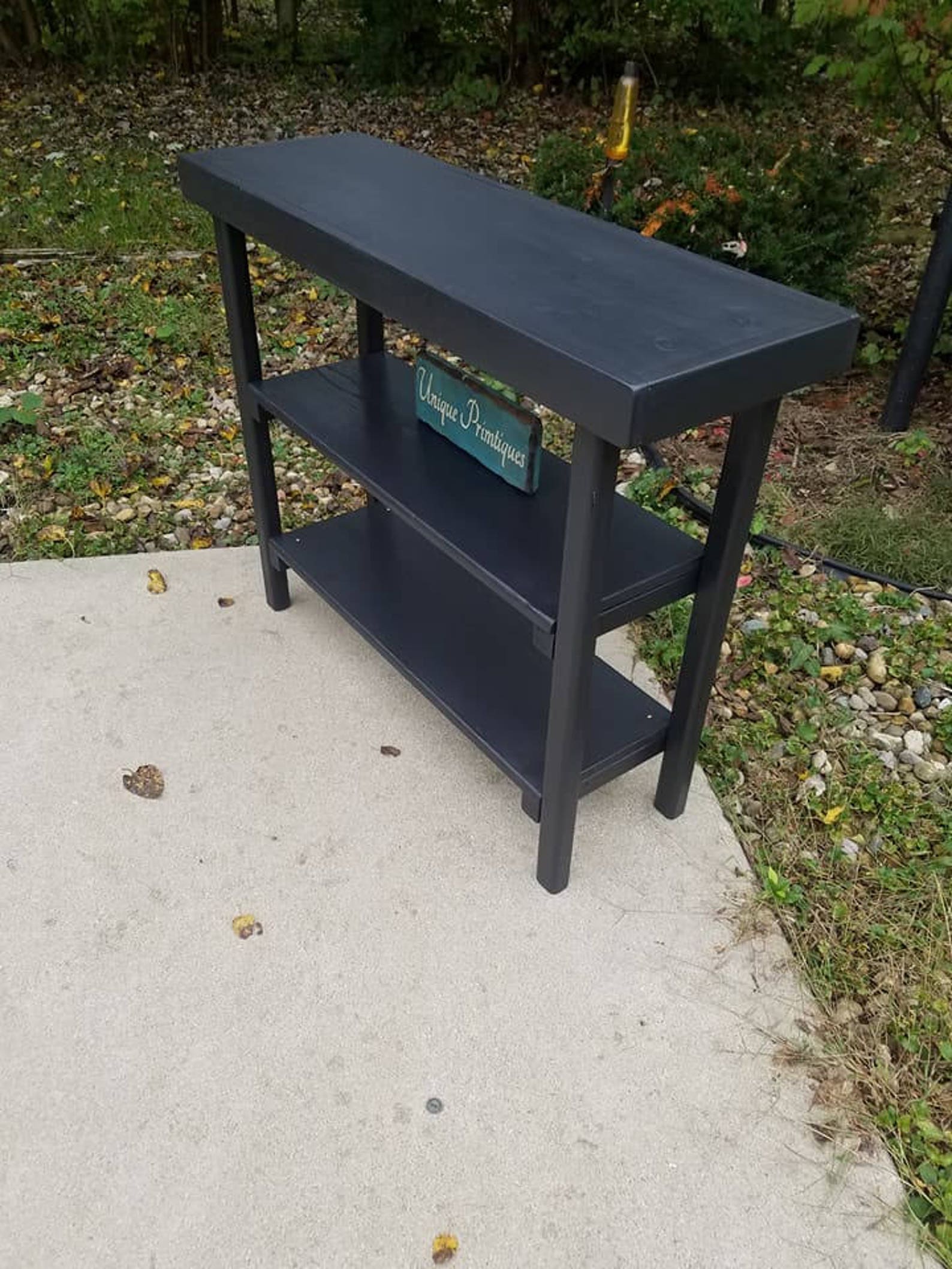 Rustic Reclaimed Wood SOFA Console Accent Hall Wooden Table Etsy