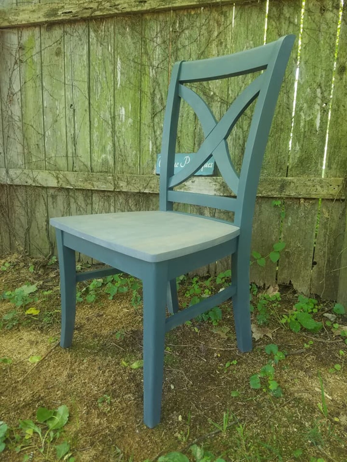 Beautiful Rustic Wood Malaysian Oak CHAIR Custom Colors Avail Etsy