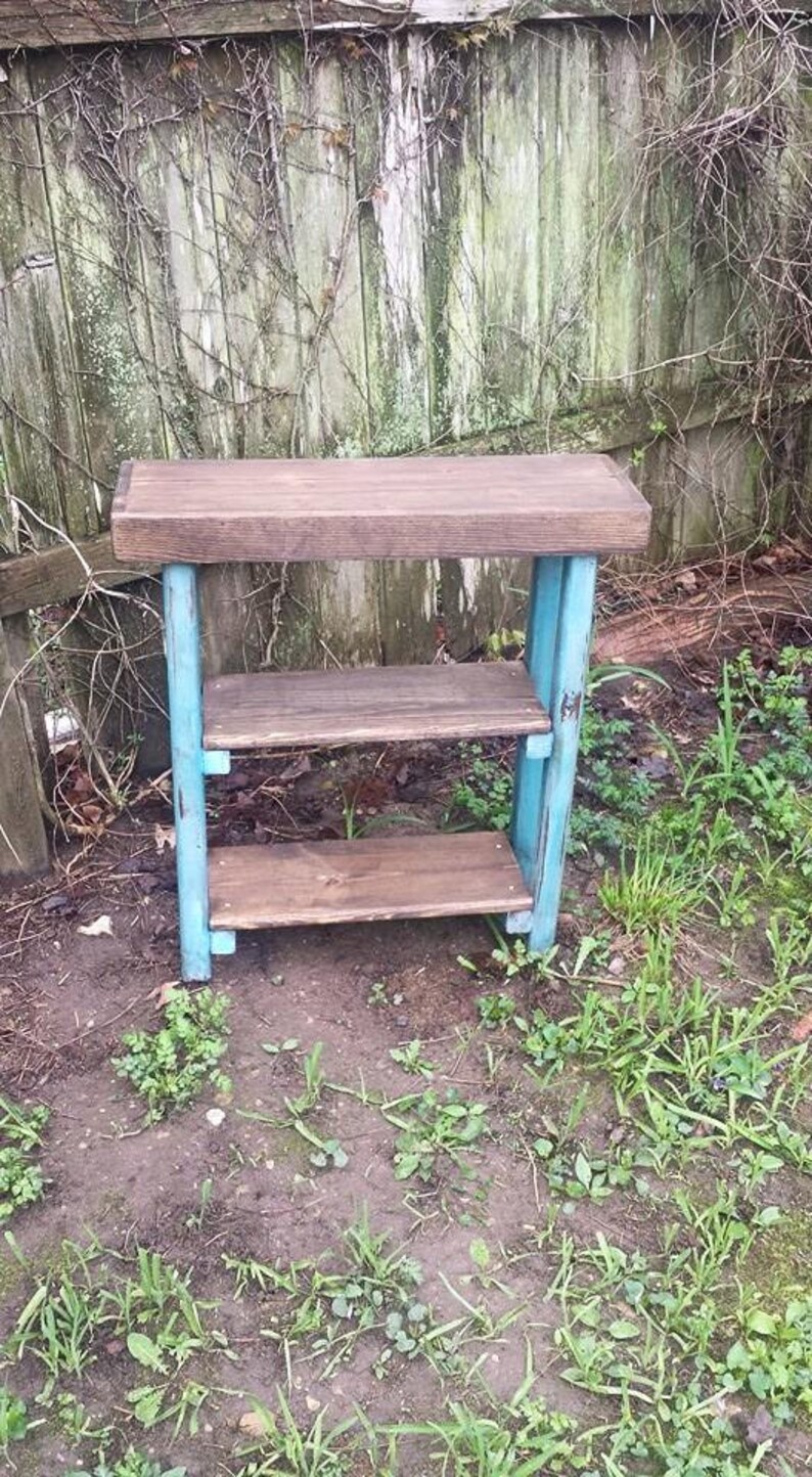 Grungy SOFA Hall Console Table Book Shelf Bookshelf Distressed Etsy