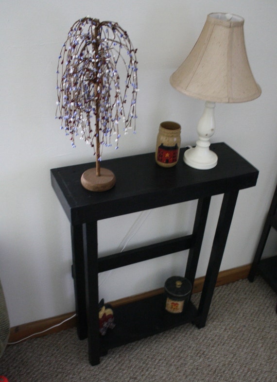 Lamp Table Accent Hall Entryway Entry, Tall Skinny Black Table Lamp