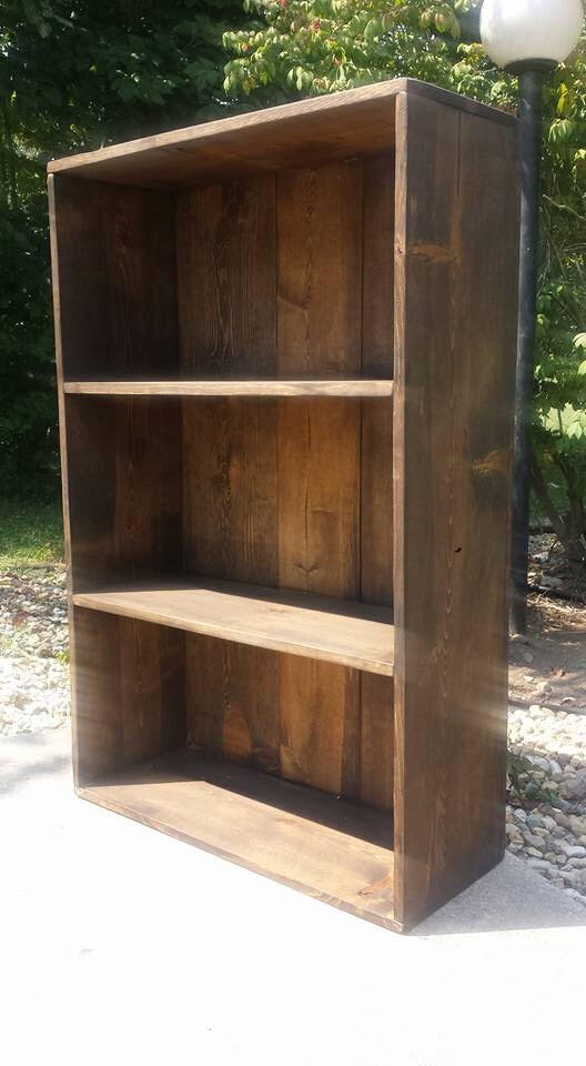RUSTIC FARMHOUSE BOOKCASE Farm House Country Cabin Shelving | Etsy