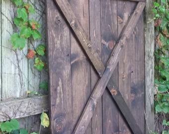 RUSTIC BARN DOOR Wood Shutter Gate Wedding Photography Backdrop Dark Walnut 30x48" Reclaimed Studio X or Z Design Back Drop Unique