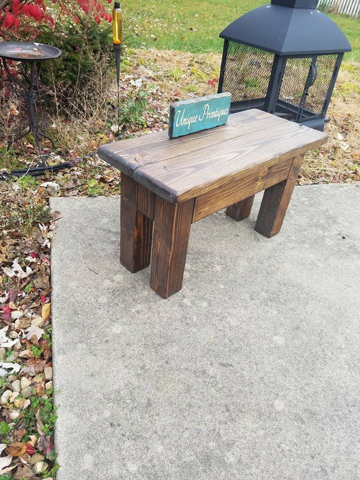 RUSTIC FARMHOUSE BENCH Farm House Indoor Outdoor Kitchen | Etsy