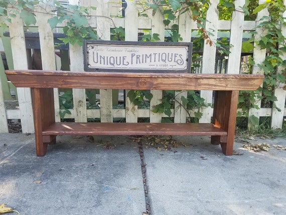 Rustic Farmhouse Bench Large Table Riser Mud Room Porch Rustic Farmhouse Bench Large Table, Rustic Farmhouse Bench