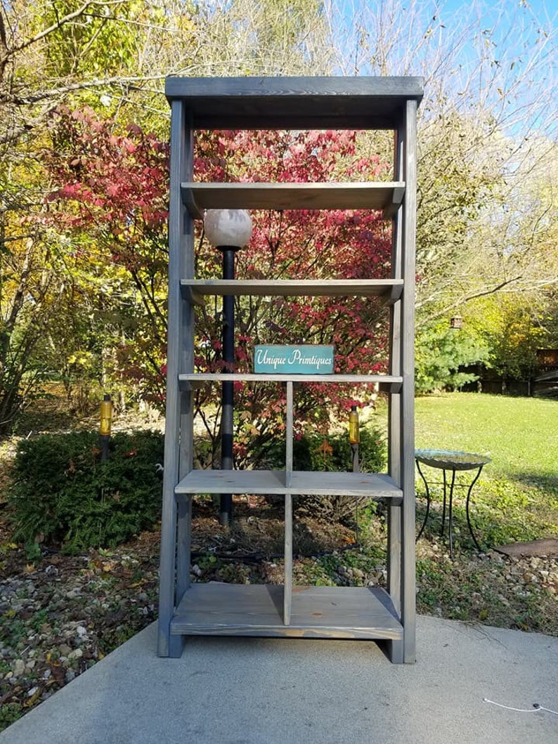 Reclaimed Wood TALL Bookshelf Book Shelf Shelving Storage Etsy
