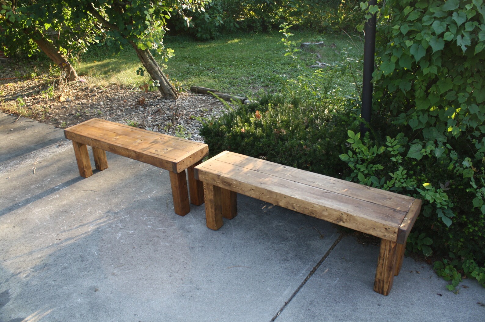 RUSTIC FARMHOUSE BENCH Farm House Indoor Outdoor Kitchen Dining Porch ...