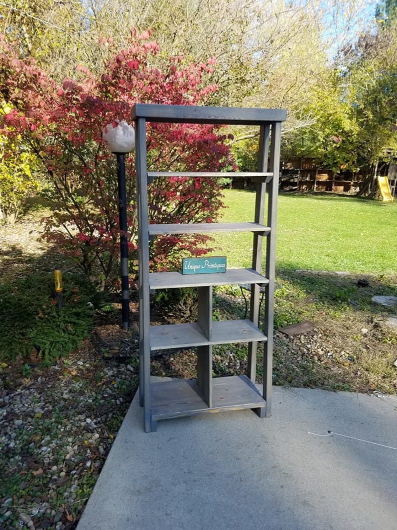 Reclaimed Wood TALL Bookshelf Book Shelf Shelving Storage Etsy
