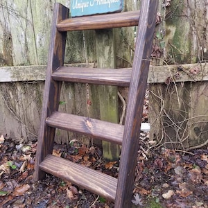 BLANKET Ladder  Rustic Primitive Wood Quilt Scarf Tie Towel Rack Home Cabin Lodge Decor Custom Sizes Colors By Unique Primtiqus Wood Working