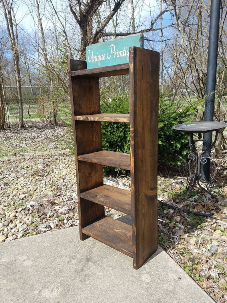 RUSTIC FARMHOUSE LADDER Bookcase Farm House Shelving Reclaimed Etsy