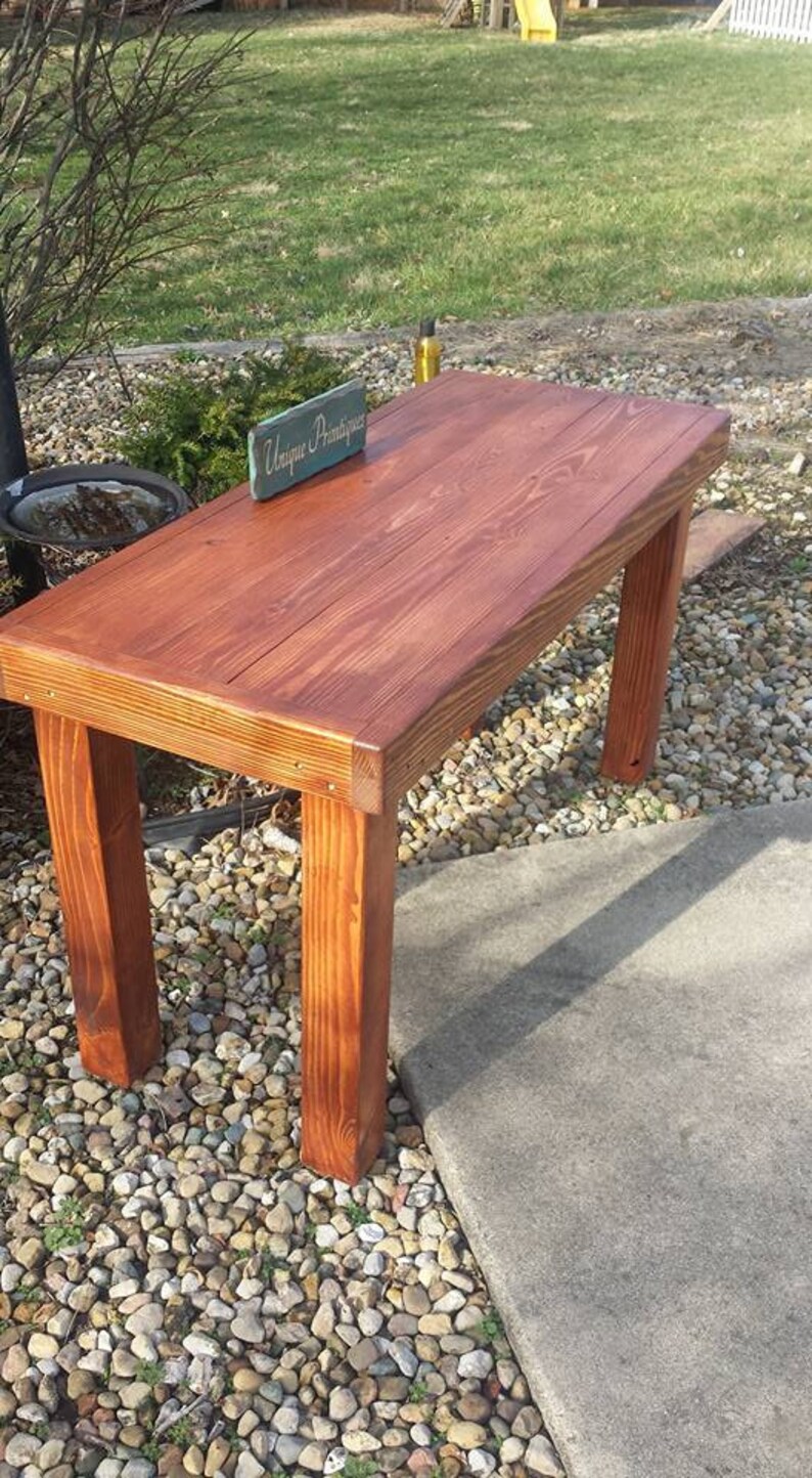 RUSTIC DESK TABLE Console Desk Reclaimed Wood Unique - Etsy