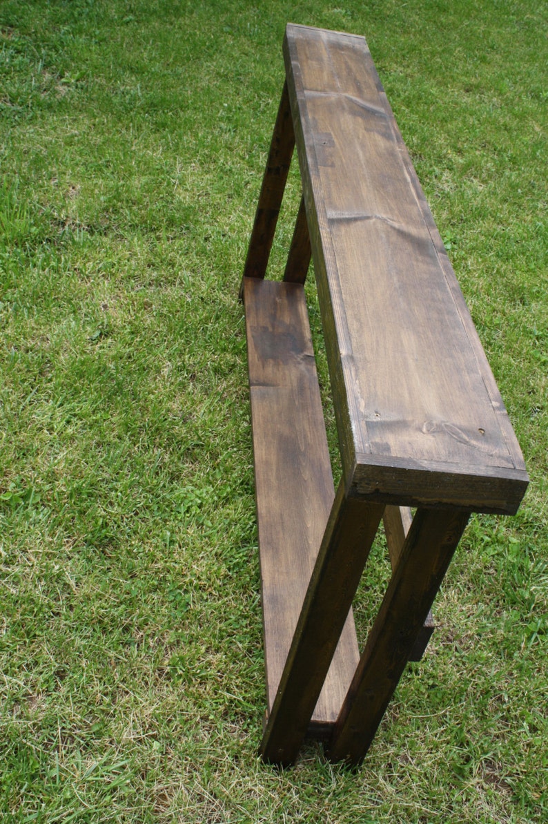 RUSTIC SOFA TABLE Narrow Console Long Skinny Large Entryway Entry Hall ...