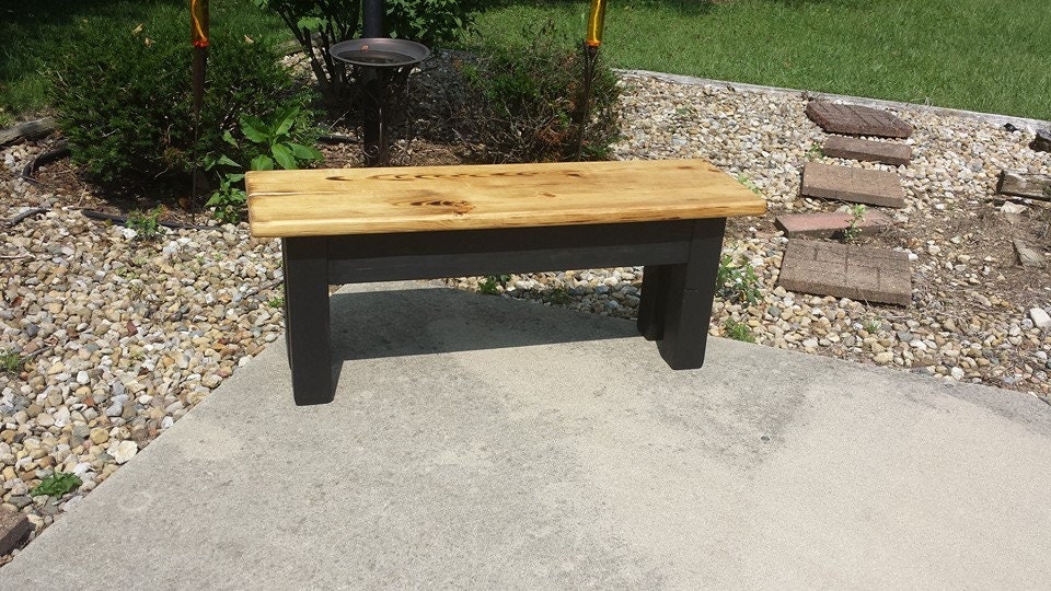 RUSTIC FARMHOUSE BENCH Farm House Indoor Outdoor Kitchen | Etsy