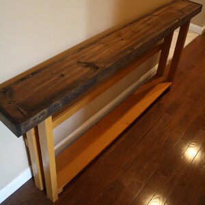 RUSTIC SOFA TABLE Accent Narrow Console Entryway Entry | Etsy