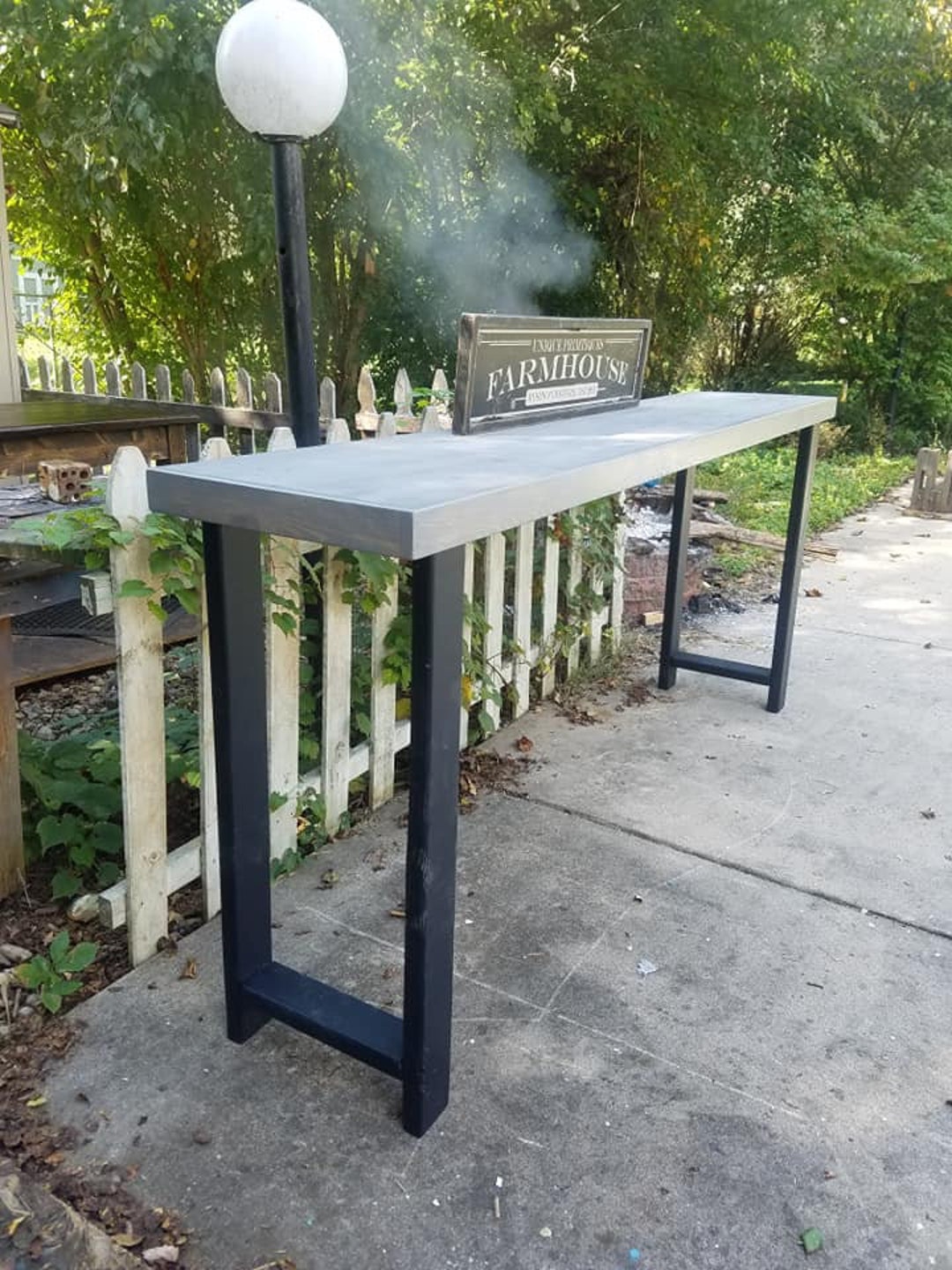 RUSTIC SOFA BAR Table Console Tall Large Long Entryway Entry 18x92x40h