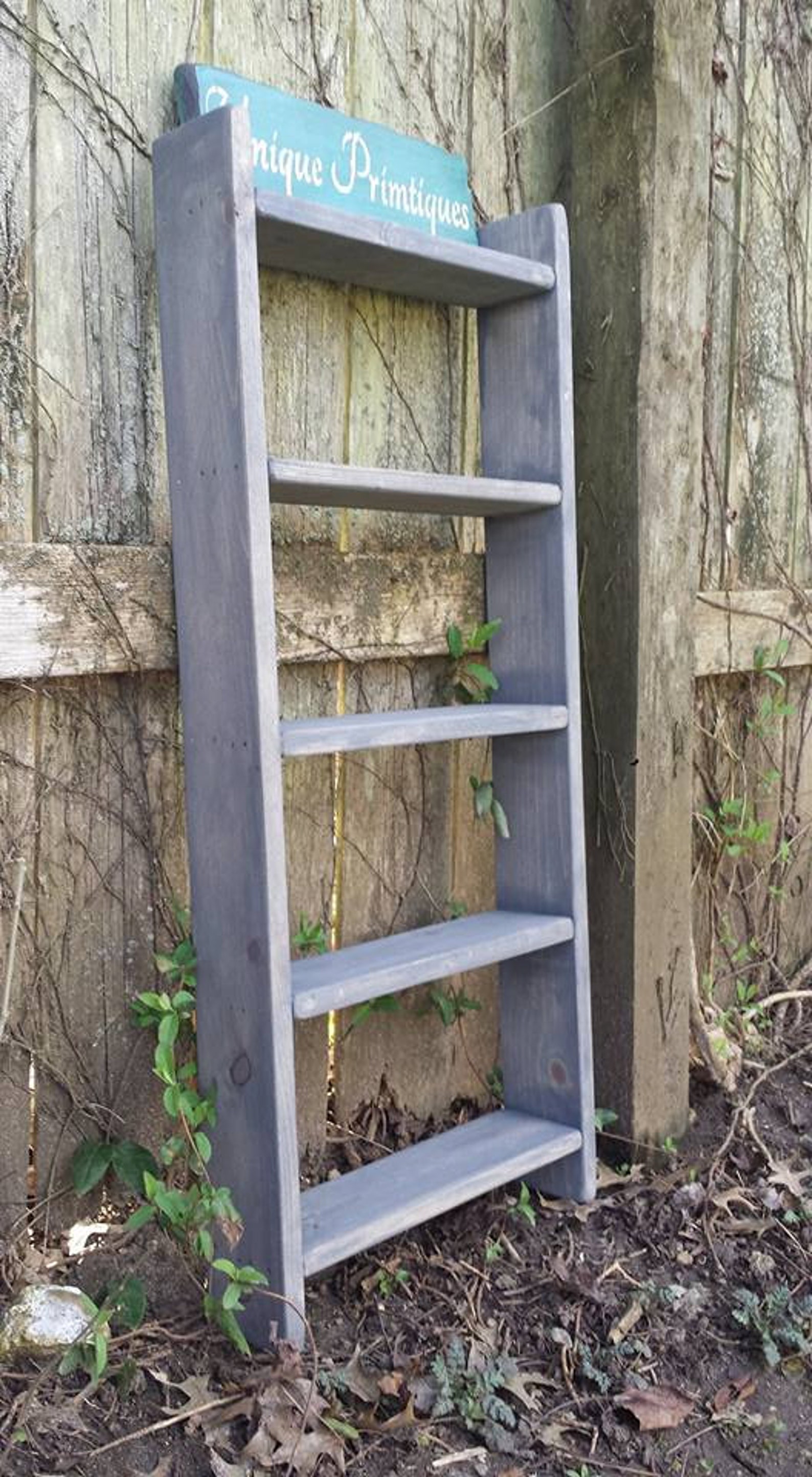 Fire Engine RED Ladder Shelf Home Wall Decor Custom Sizes Etsy