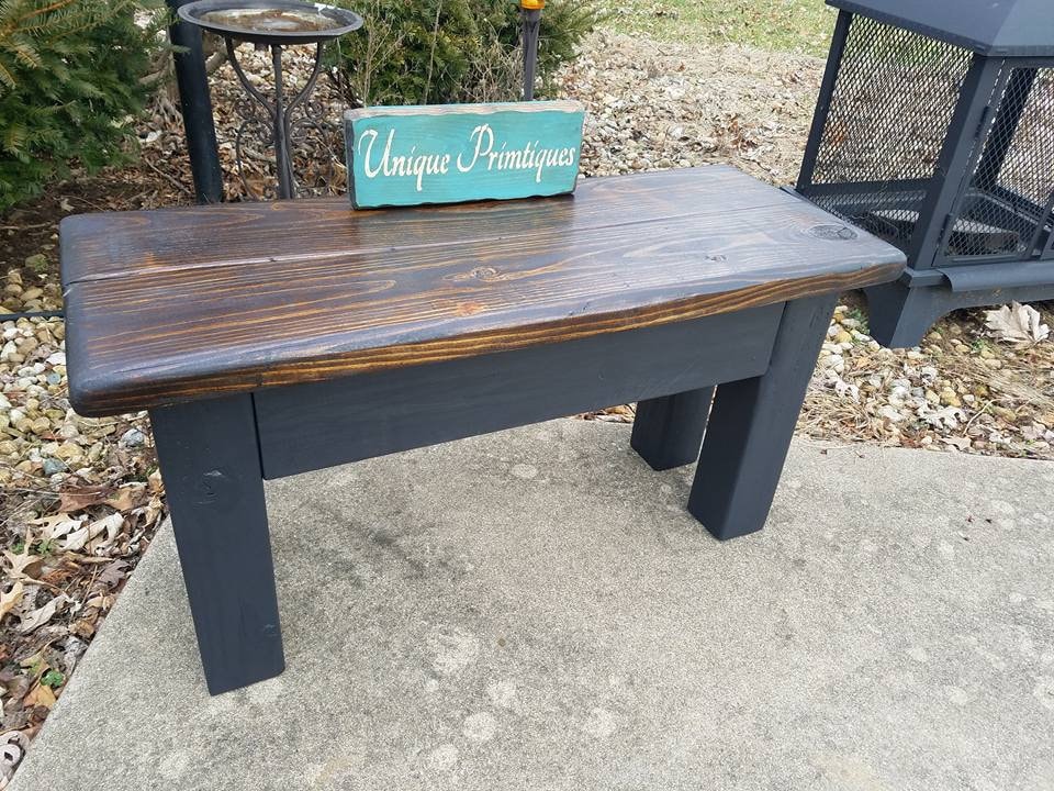 RUSTIC FARMHOUSE BENCH Farm House Indoor Outdoor Kitchen | Etsy