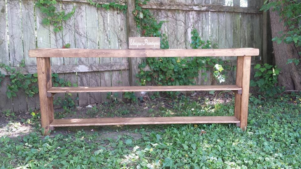 RUSTIC SOFA TABLE Bookcase Entryway Entry Accent Book Shelf Etsy