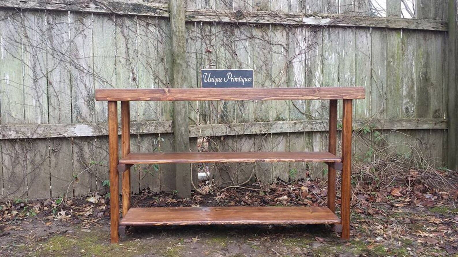 Rustic SOFA Console Bookcase TABLE Bookshelf Reclaimed Wood Etsy