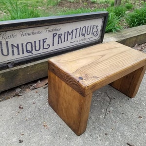 Rustic TABLE RISER Primitive Computer Monitor Printer Stand Desk TV ...