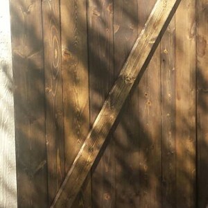 RUSTIC BARN DOOR Wedding Photography Backdrop Gate Wood Shutter Dark Walnut 40x72 Extra Wide Reclaimed Table Top Z or X Back Drop Unique
