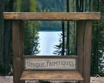RUSTIC CONSOLE TABLE Entry Entryway Hall Sofa Table Coastal Farmhouse Custom Sizes Colors Heights Unique Primtiques Custom Woodworking