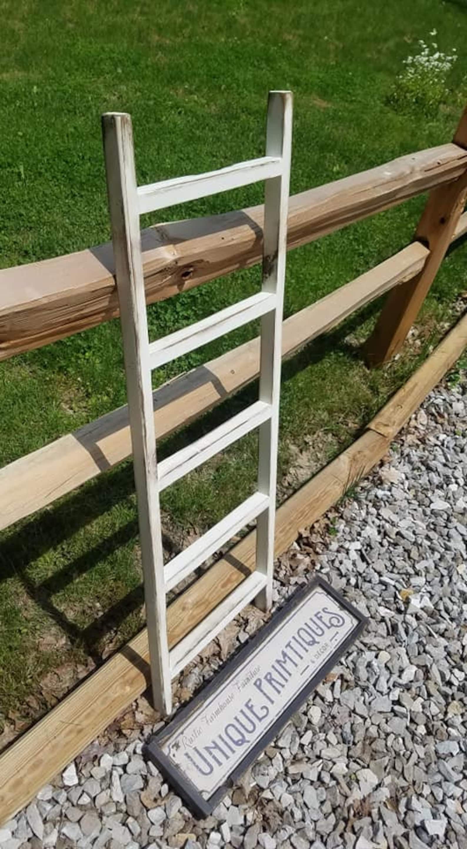 RUSTIC WOOD LADDER Home Decor Custom Sizes Colors Jewelry Etsy