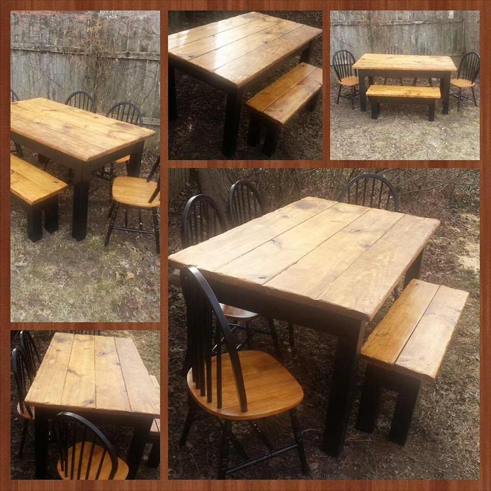 Burnt Golden Oak & Kettle Black Primitive Cabin Farmhouse - Etsy