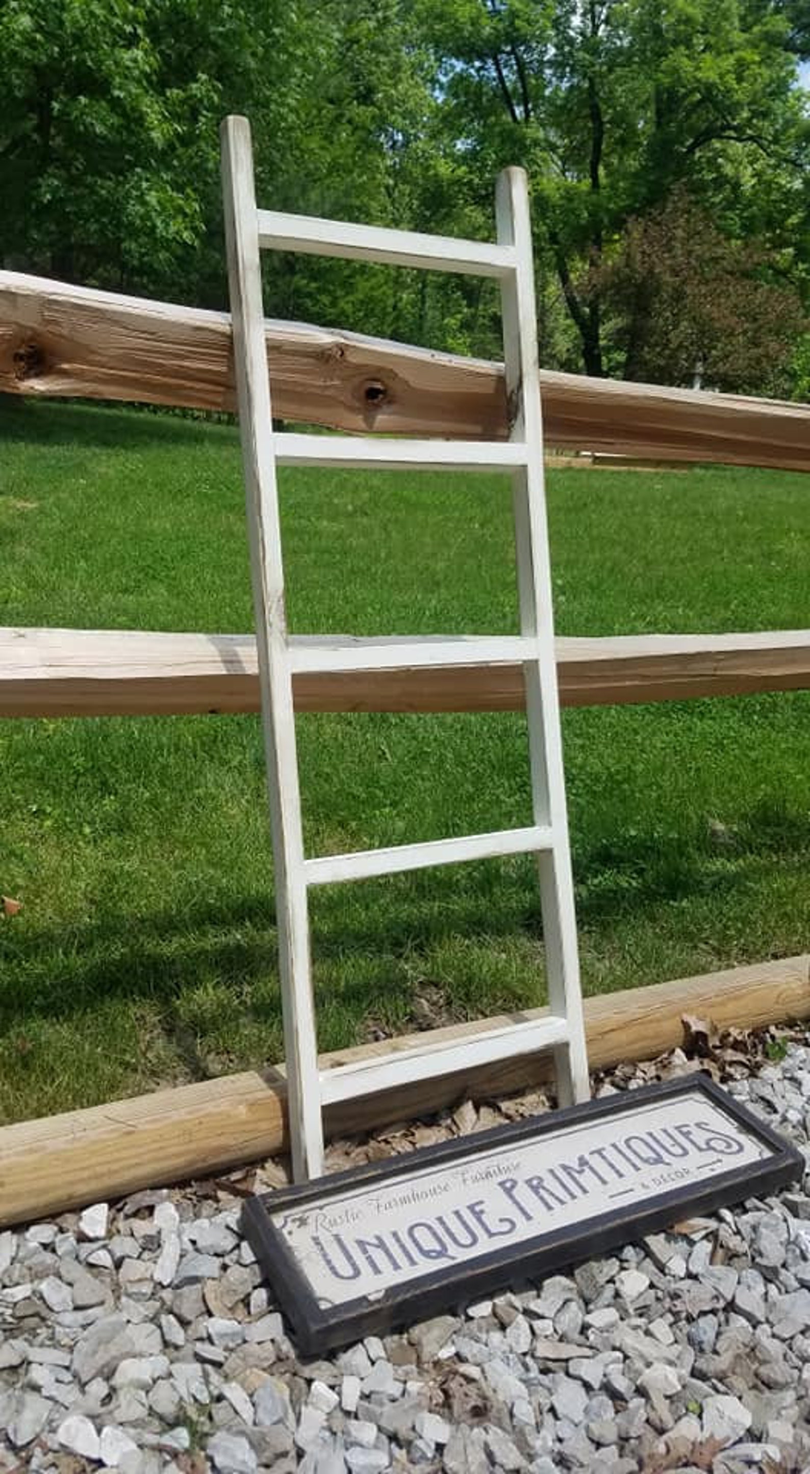 RUSTIC WOOD LADDER Home Decor Custom Sizes Colors Jewelry Etsy