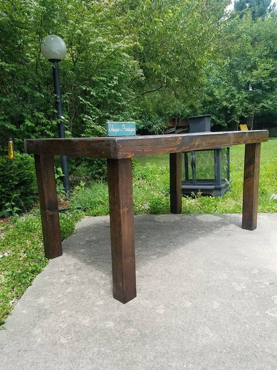Rustic Farmhouse Desk Small Kitchen Dining Table Farm House Etsy