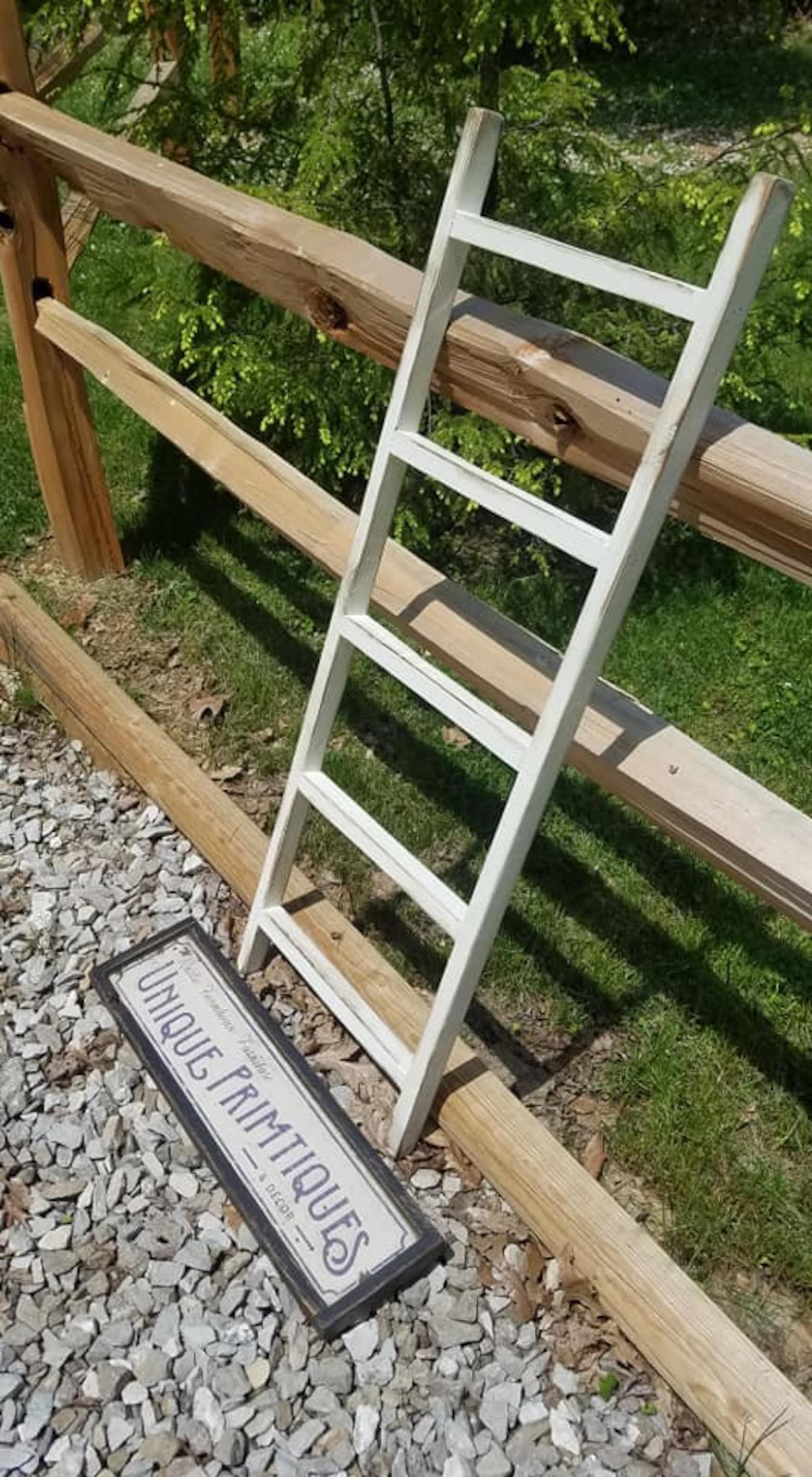 RUSTIC WOOD LADDER Home Decor Custom Sizes Colors Jewelry Etsy