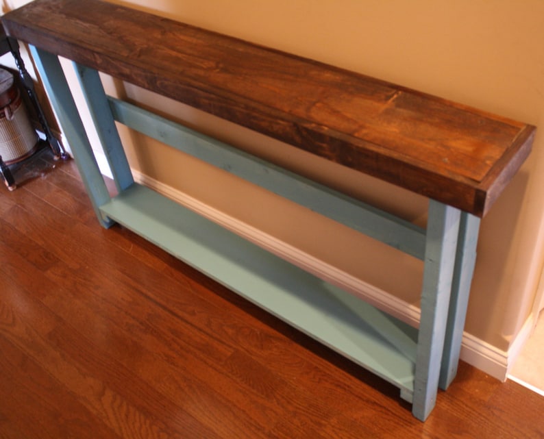 RUSTIC SOFA TABLE Long Narrow Entryway Hall Accent Reclaimed Etsy Canada