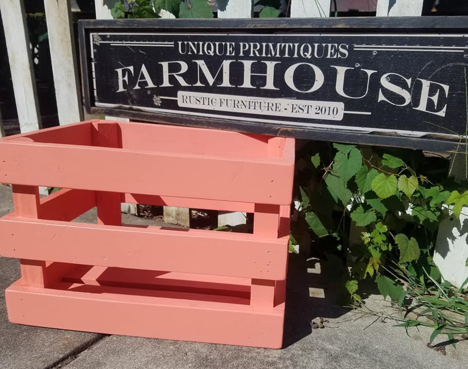 RUSTIC WOOD CRATE Etsy