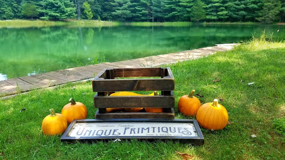 PRODUCE Farmhouse Harvest CRATE Rustic Reclaimed Wood Dark | Etsy